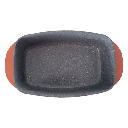 Interior ceramic marmorat al cratiței Grunberg din aluminiu, 32 cm