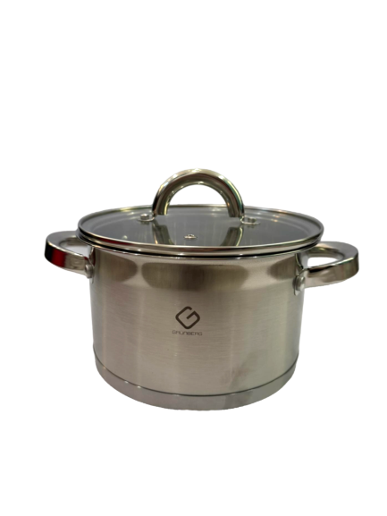 Cratita cu capac din sticlă termorezistentă pentru cratița Grunberg 18 cm