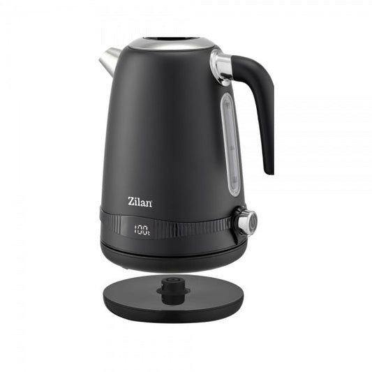 Fierbător electric Zilan ZLN1001 pe bază rotativă, design modern negru