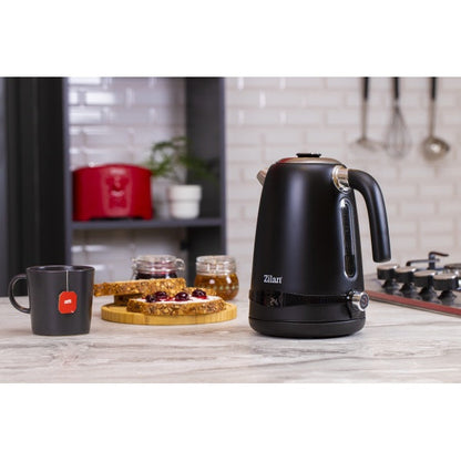 Fierbător electric Zilan ZLN1001 negru din inox, utilizare în bucătărie modernă