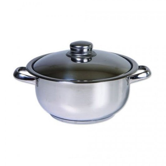 Oală din inox COCINERA cu capac, diametru 30 cm, capacitate 12 litri