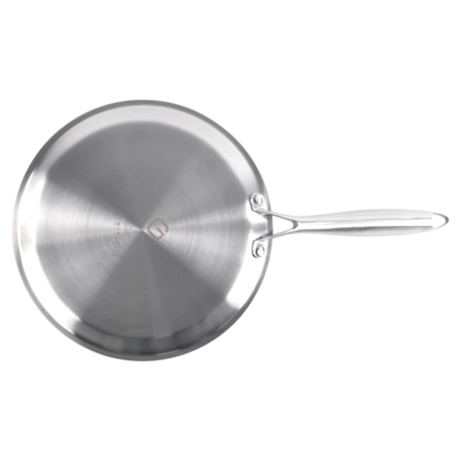 Tigaie Grunberg Gallant din inox 28 cm cu capac din sticlă, spate